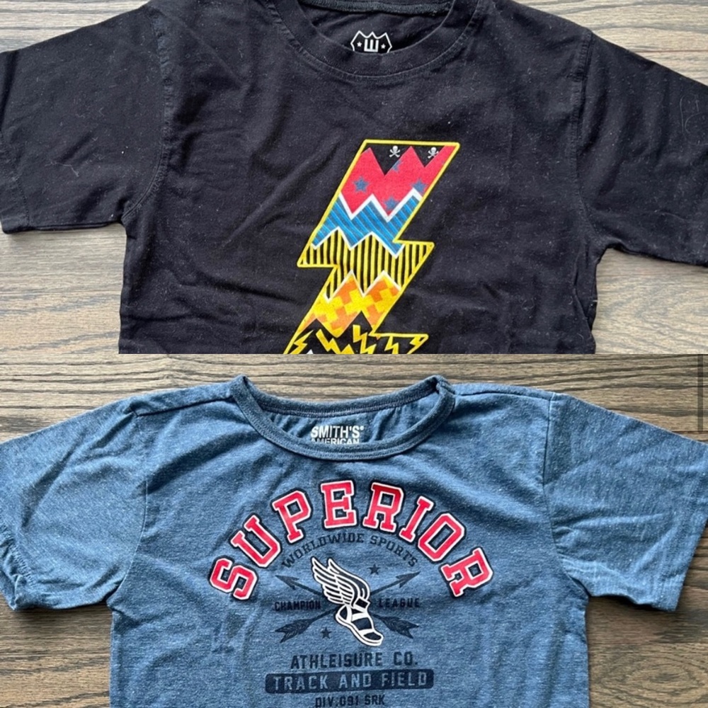 Bundle 2 Shirts - Boys size 7 tee shirts